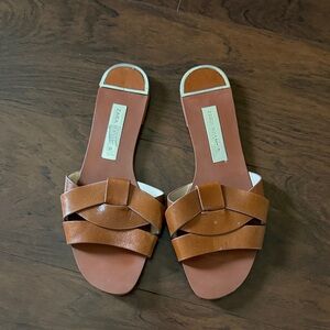 Zara Tan Leather Women's Sandals